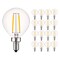 Luxrite G16.5 LED Bulbs 4W (40W Equivalent) 400LM 5000K Bright White Dimmable E12 Candelabra Base 16-Pack LR21611-16PK - alternate 1